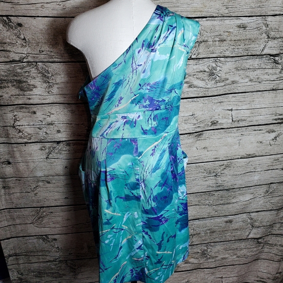 Bisou Bisou Seafoam Seafm Silver Blue Dress Size 12.Pit to pit approx: 19.5 in - Picture 5 of 8